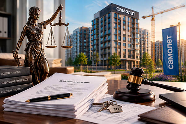 Взыскание неустойки с застройщика самолет